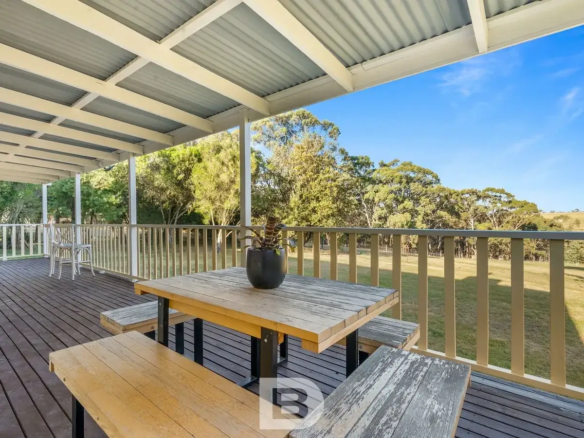 Verandah and deck area of the regional residential home from this pre-sale restoration job