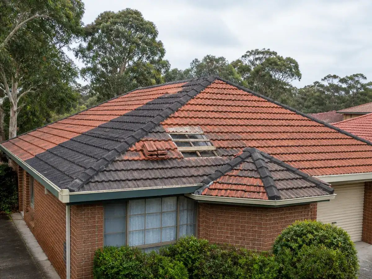 Tiled roof repair on an Australian residential home